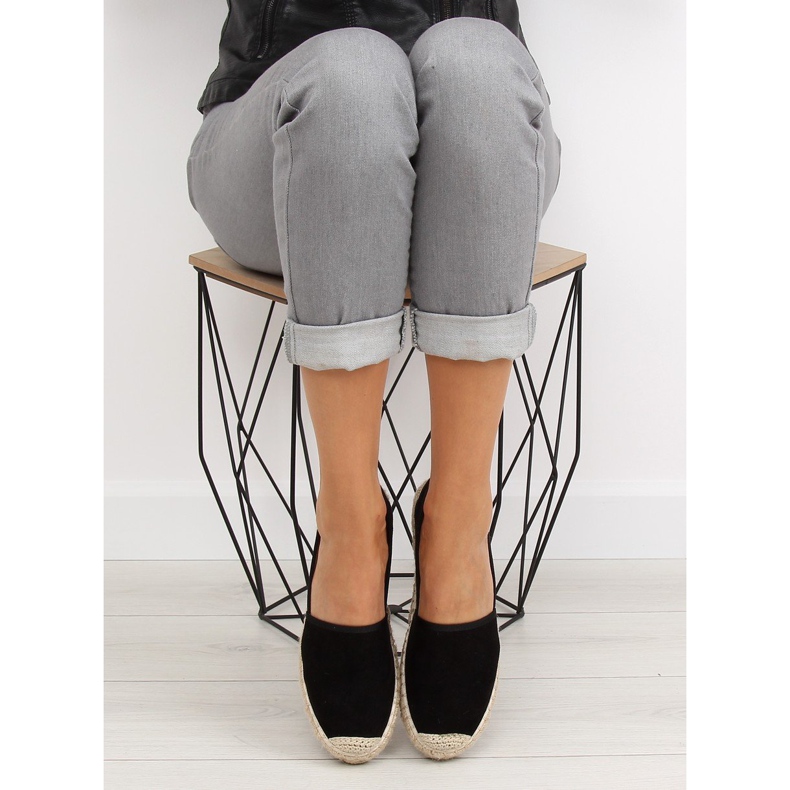 Černé dámské espadrilky BB10P černé černý 2