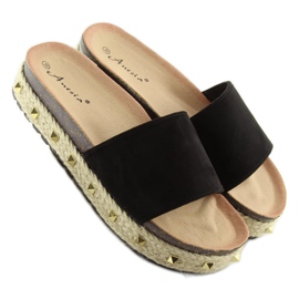 Černé espadrilky N-15 černé černá 1