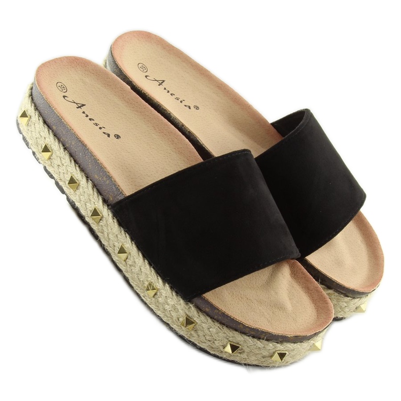 Černé espadrilky N-15 černé černý 1