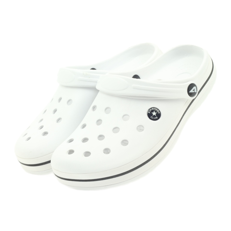 American Club Clogsy bílé sandály Kroks bílý 4