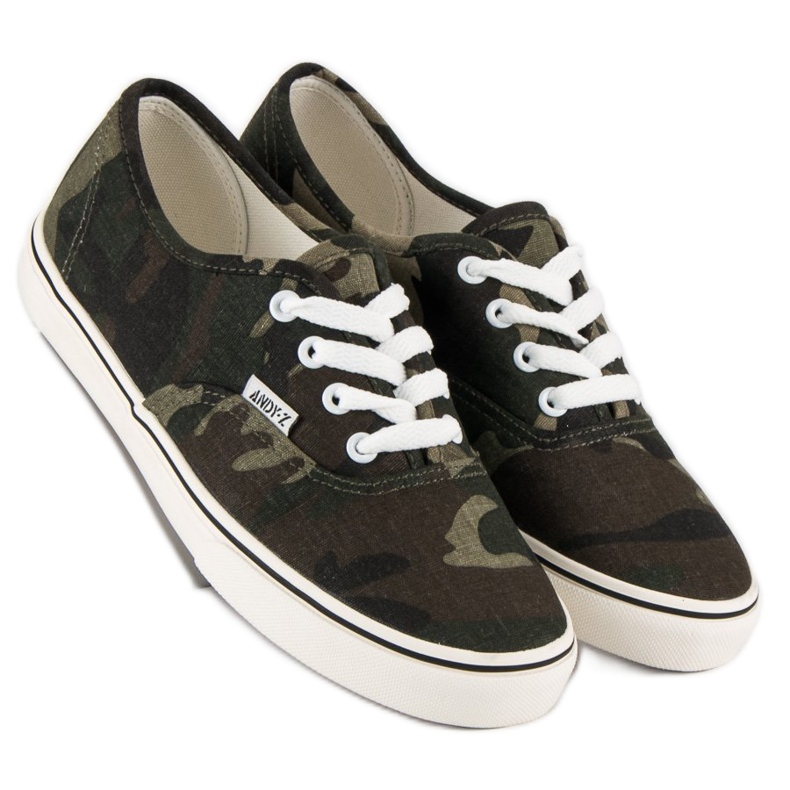 Andy Z Camo tenisky hnědý zelený 1