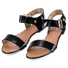 Vices Černé ploché sandály vice černý 1