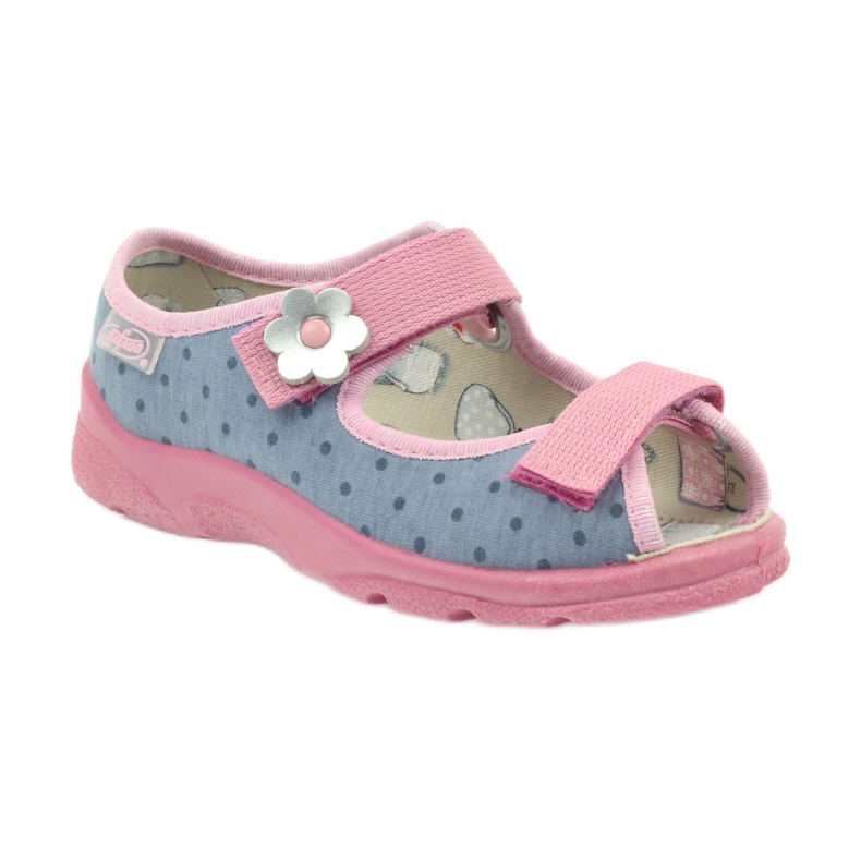 Chlapecké sandály Befado 969x093 šedé šedá růžový 1