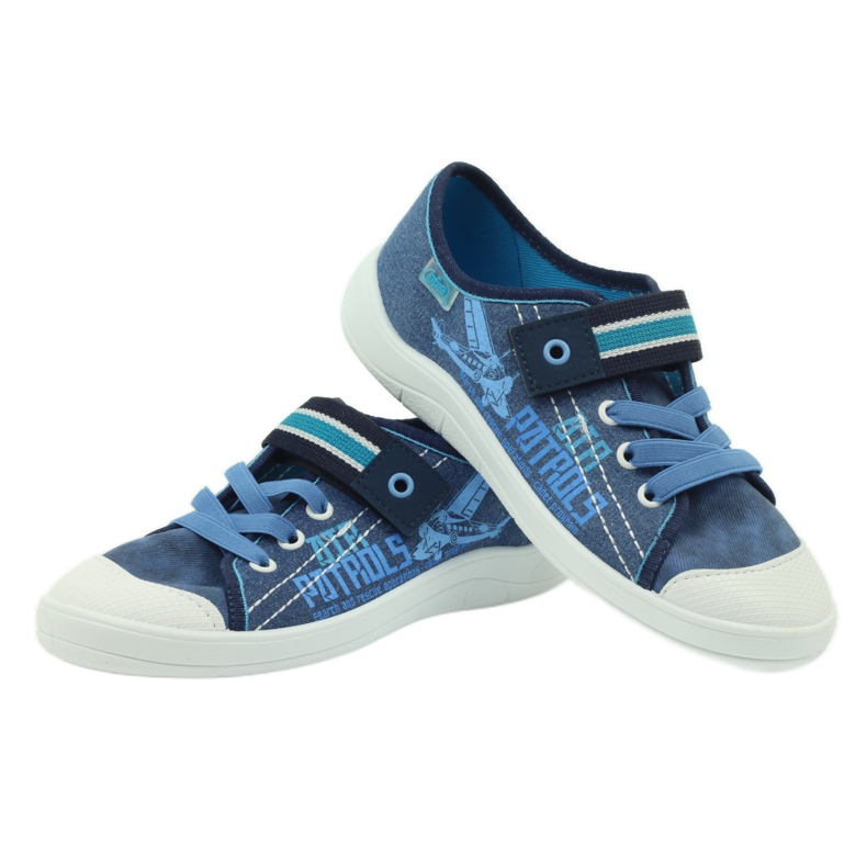 Pantofle chlapecké Sneakers Befado 251y092 modrý námořnická modř 3
