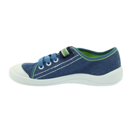 Pantofle chlapecké Sneakers Befado 251x093 modrý zelený námořnická modř 2