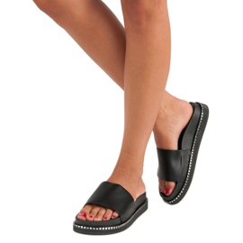 Bestelle Černé dámské pantofle černá 1