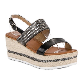 Seastar Klínové espadrilky černý 2