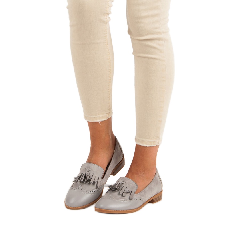 SDS Mokré mokasíny šedá 1