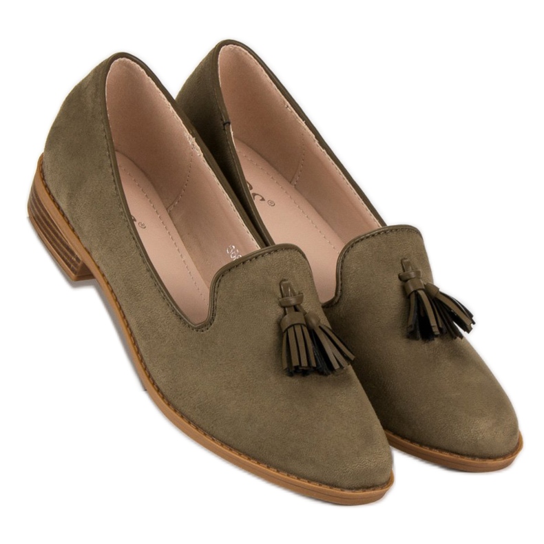 SDS Módní semišové lordy zelený 2