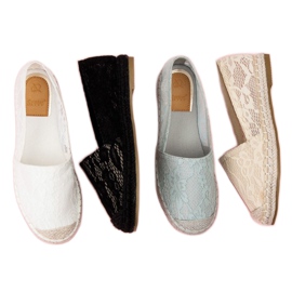 Seastar Espadrilky z černé krajky černá 1