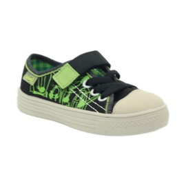 Černé tenisky Befado 429x005 černá zelená 1 Černé tenisky Befado 429x005 černá zelená 1