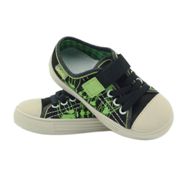 Černé tenisky Befado 429x005 černá zelená 3 Černé tenisky Befado 429x005 černá zelená 3