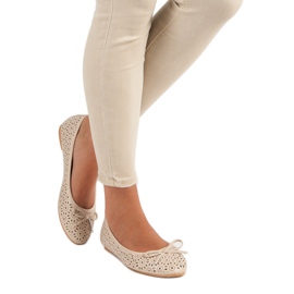 Diamantique Prolamované baleríny hnědý 1