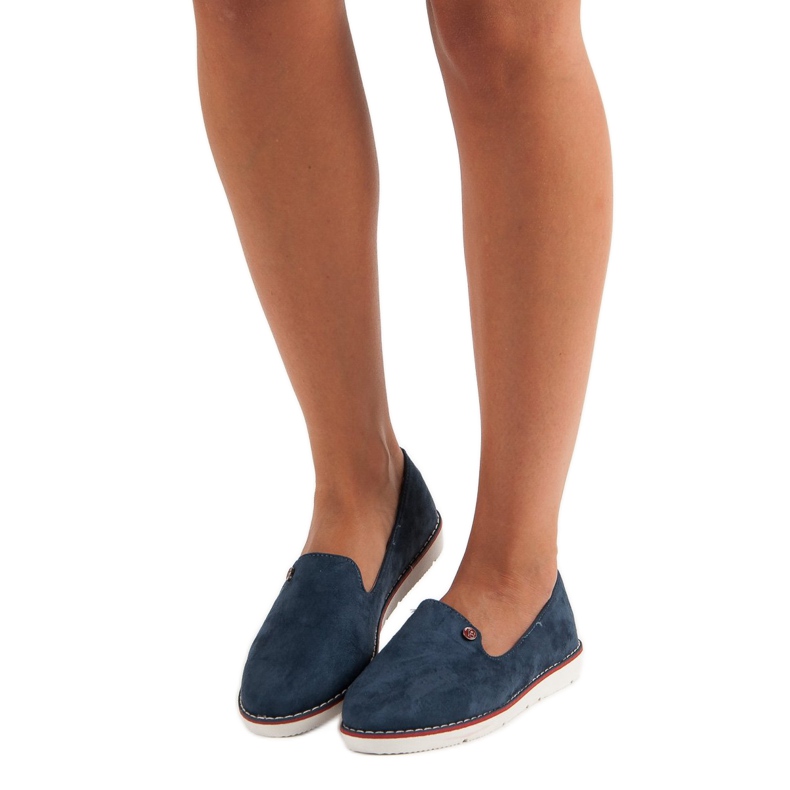 Vices Námořnická modř semiš lords vice modrý 2