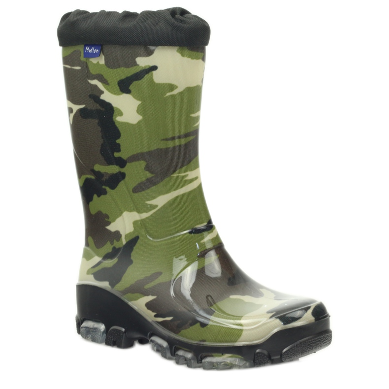 Camo galoše s ionty stříbra Ren But černý hnědý zelený 1