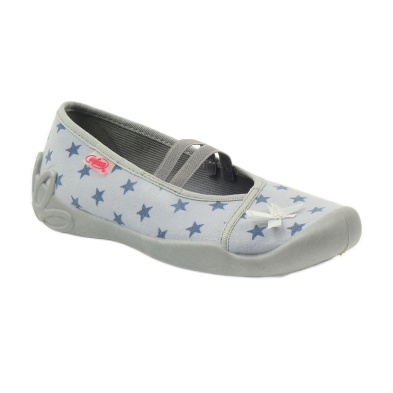 Šedé pantofle Befado 116y230 vícebarevný šedá 1