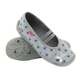 Šedé pantofle Befado 116y230 vícebarevný šedá 3