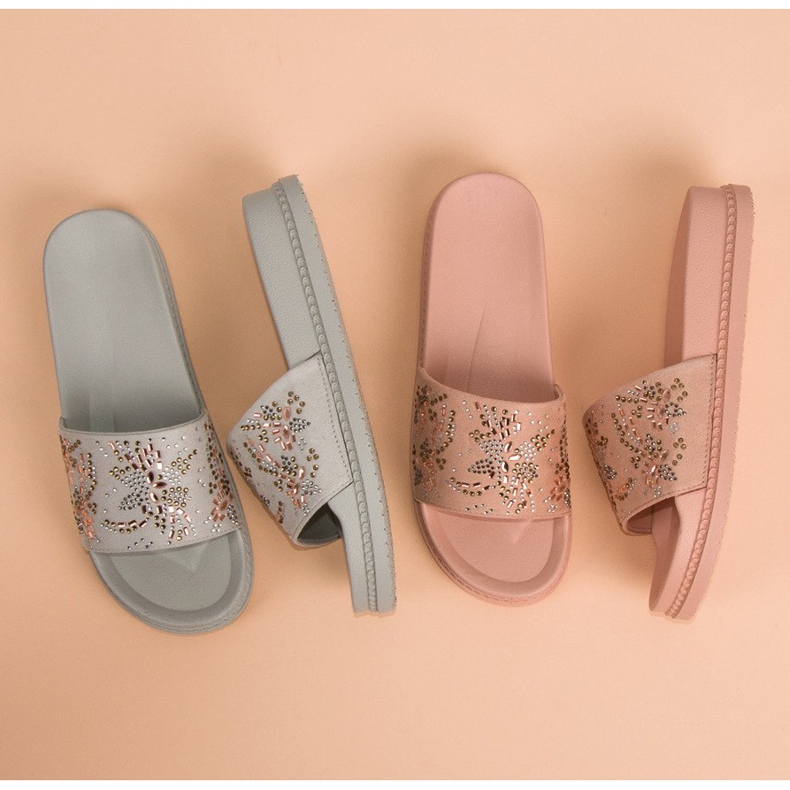 Ženské žabky šedá 2