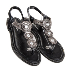 Abloom Elegantní sandály černá 2