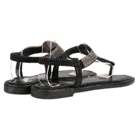 Abloom Elegantní sandály černá 3