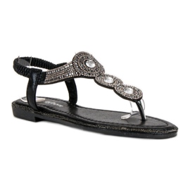 Abloom Elegantní sandály černá 4