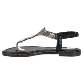 Abloom Elegantní sandály černá 5