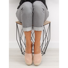 Růžové dámské espadrilky BB10P Champagne růžový 2