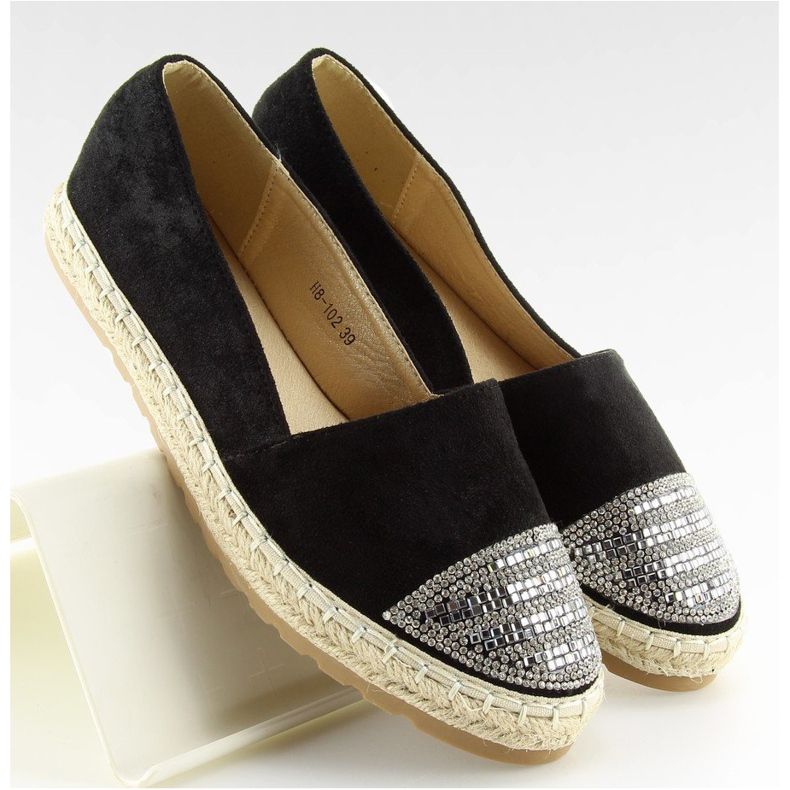 Černé dámské espadrilky H8-102 Black černý 2
