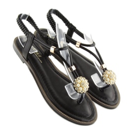 Černé dámské sandály žabky 7537 černá černý 2