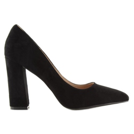Lodičky na černém sloupku R123P Black černá 2
