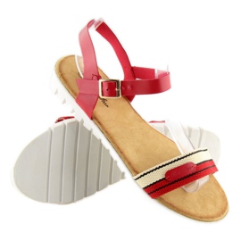 Červené dámské sandály S25 červené 2