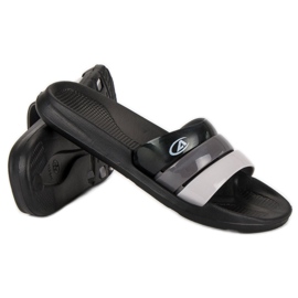 American Club Americké bazénové pantofle černá 1