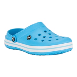 American Club Modré zahradní pantofle modrý 1