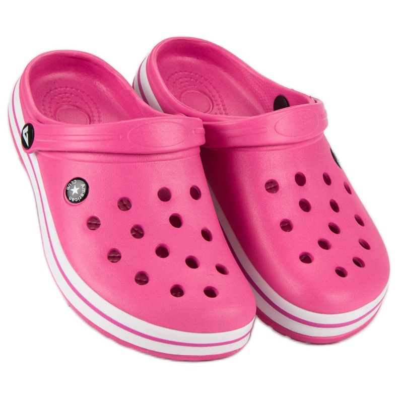 American Club Růžové zahradní pantofle růžový 2