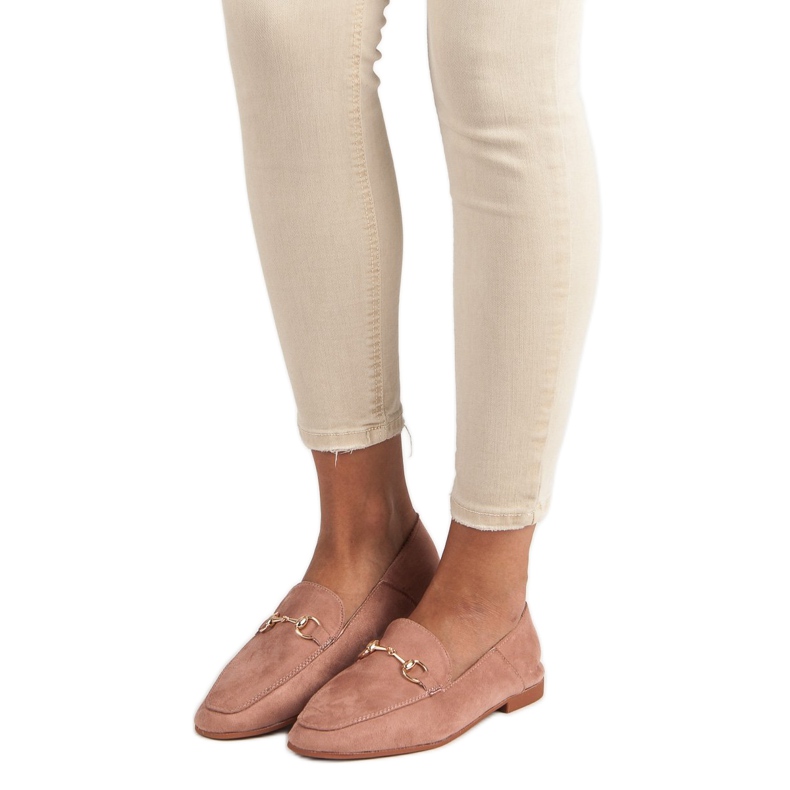 Comer Růžové dámské mokasíny růžový 2