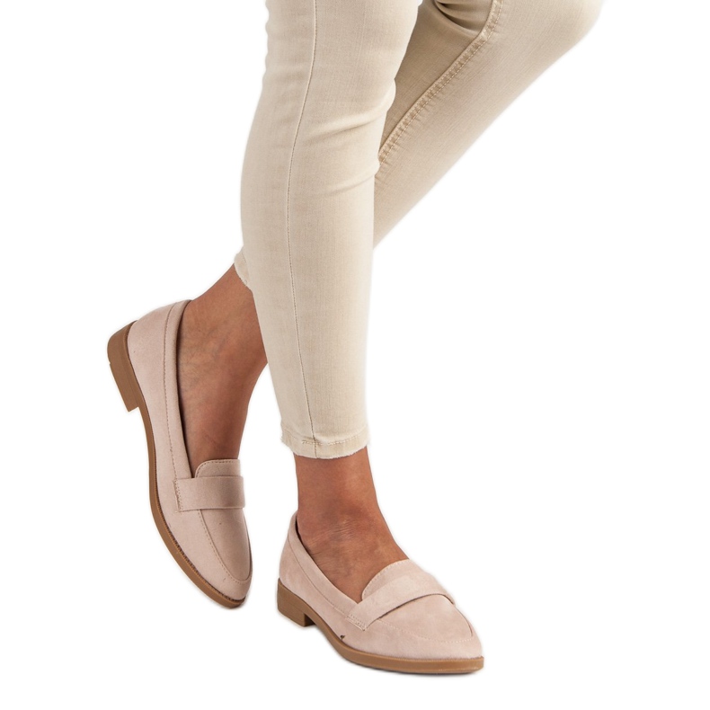 Small Swan Semišové mokasíny hnědý 2