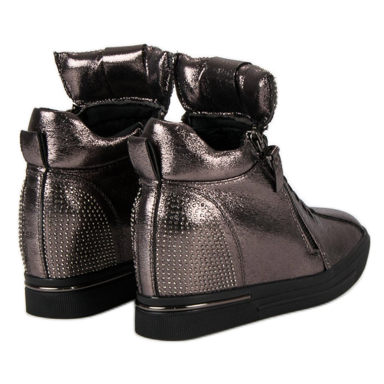 Grafitové tenisky se zipem vícebarevný 2