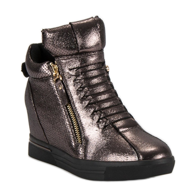 Tmavě šedé tenisky vícebarevný 1