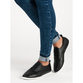 Černé šněrovací tenisky černý 2