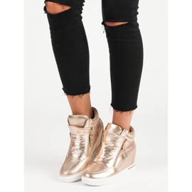 Tenisky na klínku žlutá 2