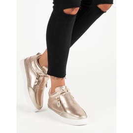 Lgm Zlaté tenisky se zipem zlatý 1