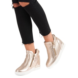 Tenisky se zipem žluť 1