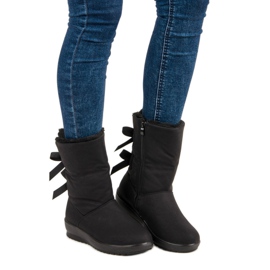 Teplé sněhule se zipem černá 1