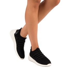 Kylie Textilní nazouvací sportovní obuv černá 1