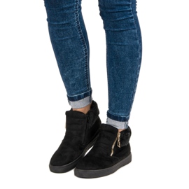 Sport Černé tenisky nad kotník černá 1