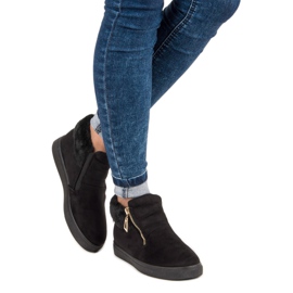 Sport Černé tenisky nad kotník černá 2