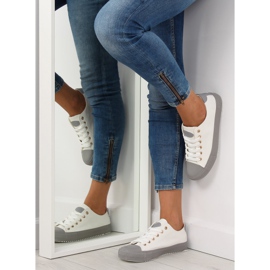 Tenisky na barevné gumě W-3051 White bílý 1