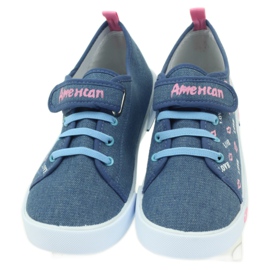 American Club Americké růžové tenisky na rty růžový námořnická modř 4