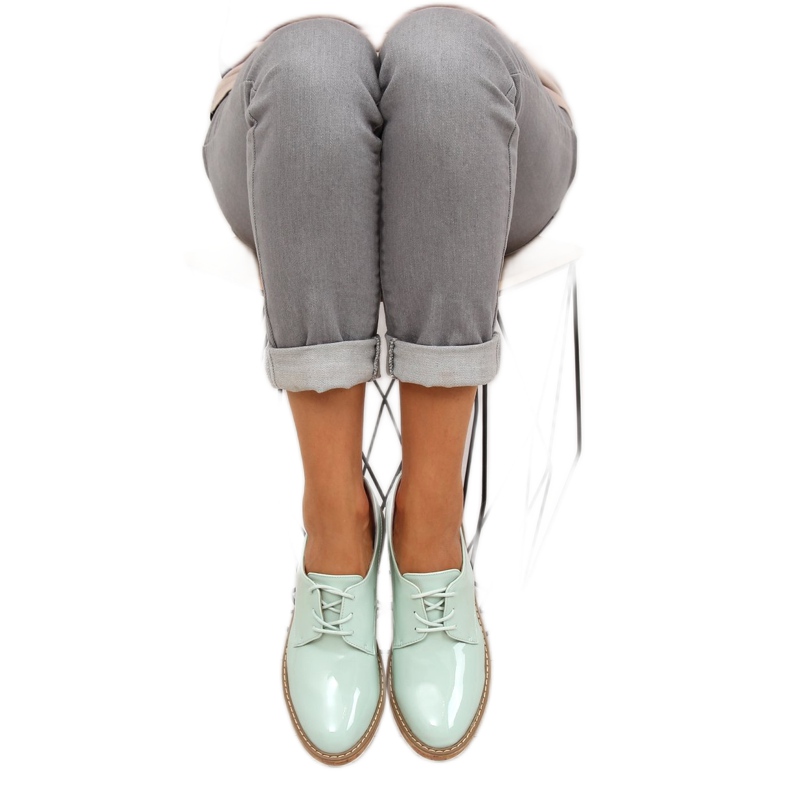 Mokasíny s koženým interiérem 7153 Blue modrý 1