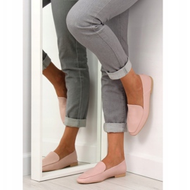 Měkké mokasíny jako teletina 1182 Pink růžový 1